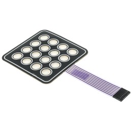 1 pcs - APEM 16 Key Membrane Keypad