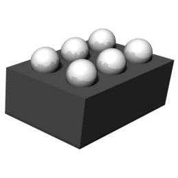 25 pcs - ams OSRAM Temperature and Humidity Sensor, Digital Output, Surface Mount, Serial, ±0.4°C, 6 Pins