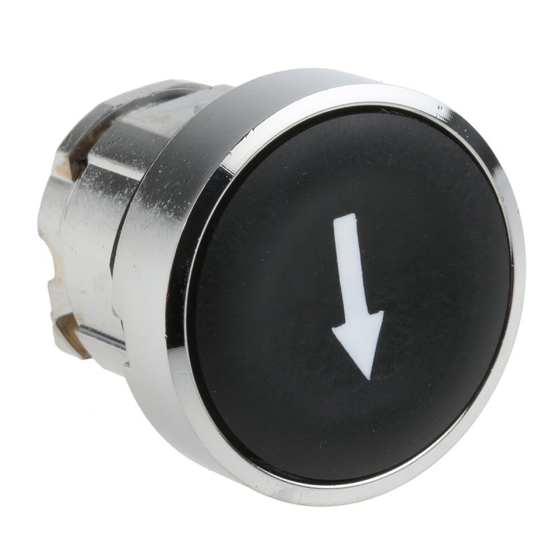 1 pcs - Schneider Electric Harmony XB4 Series Black Spring Return Push Button Head, 22mm Cutout, IP66, IP67, IP69K