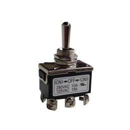 1 pcs - RS PRO Toggle Switch, PCB Mount, (On)-Off-(On), DPDT, Screw Terminal