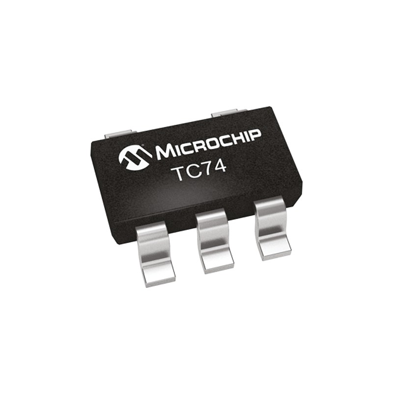 25 pcs - Microchip Temperature Sensor, Digital Output, Surface Mount, Serial-I2C, SMBus, ±3°C, 5 Pins
