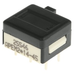 1 pcs - APEM PCB Slide Switch DPDT Latching 1 A @ 30 V dc Slide