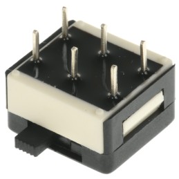 1 pcs - APEM PCB Slide Switch DPDT Latching 1 A @ 30 V dc Slide