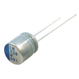 5 pcs - Nichicon 820μF Through Hole Polymer Capacitor, 2.5V dc