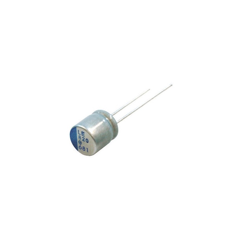 5 pcs - Nichicon 820μF Through Hole Polymer Capacitor, 2.5V dc