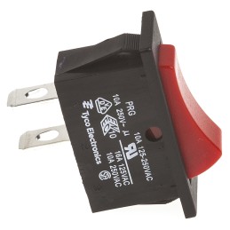 1 pcs - TE Connectivity SPST, On-Off Rocker Switch Panel Mount