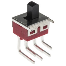 1 pcs - RS PRO PCB Slide Switch DPDT Latching 5 A @ 28 V dc Side