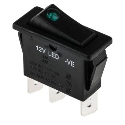 1 pcs - Arcolectric (Bulgin) Ltd Illuminated SPST, On-Off Rocker Switch Panel Mount