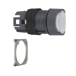 1 pcs - Schneider Electric Harmony XB6 Series Green Illuminated Spring Return Push Button Head, 16mm Cutout, IP65