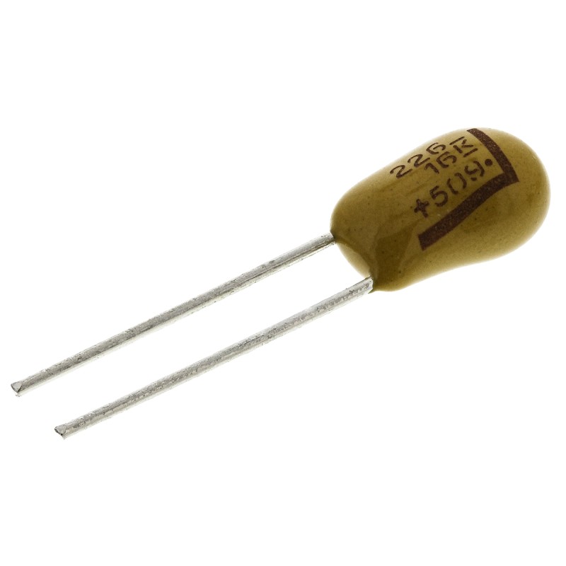 5 pcs - KEMET 22μF MnO2 Tantalum Capacitor 16V dc, T350 Series