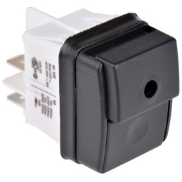 1 pcs - Molveno Illuminated Push Button Switch, Latching, Panel Mount, DPDT, Red LED, 125/250V ac, IP54, IP55