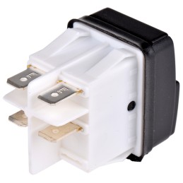 1 pcs - Molveno Illuminated Push Button Switch, Latching, Panel Mount, DPDT, Red LED, 125/250V ac, IP54, IP55