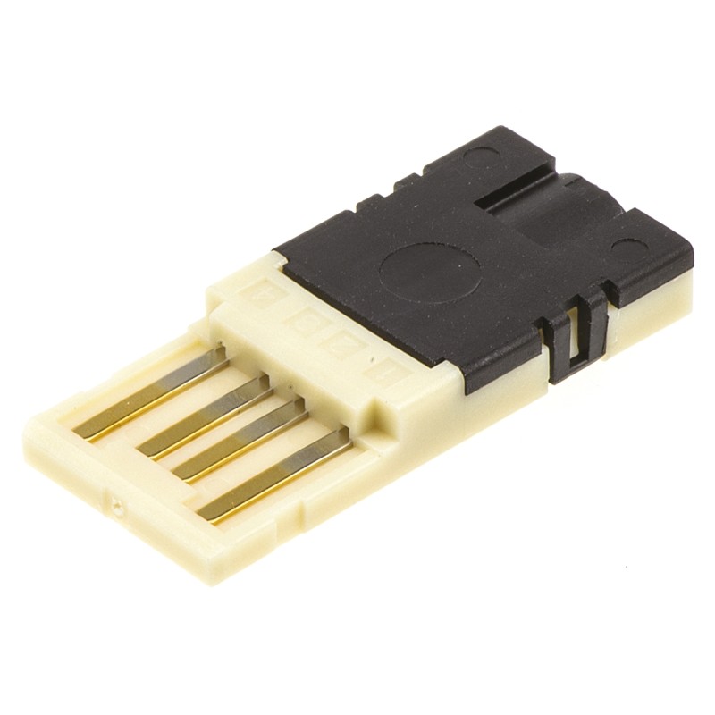 500 pcs - TE Connectivity, Cable Mount, Plug Type A 2.0 USB Connector