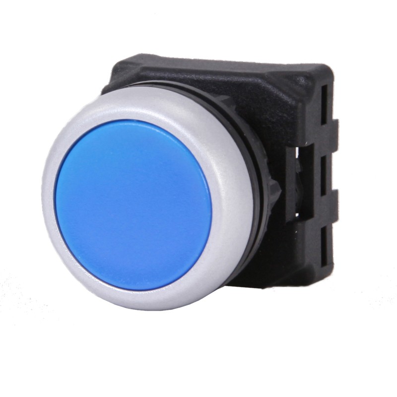 1 pcs - RS PRO Blue Spring Return Push Button Head, 22mm Cutout, IP65