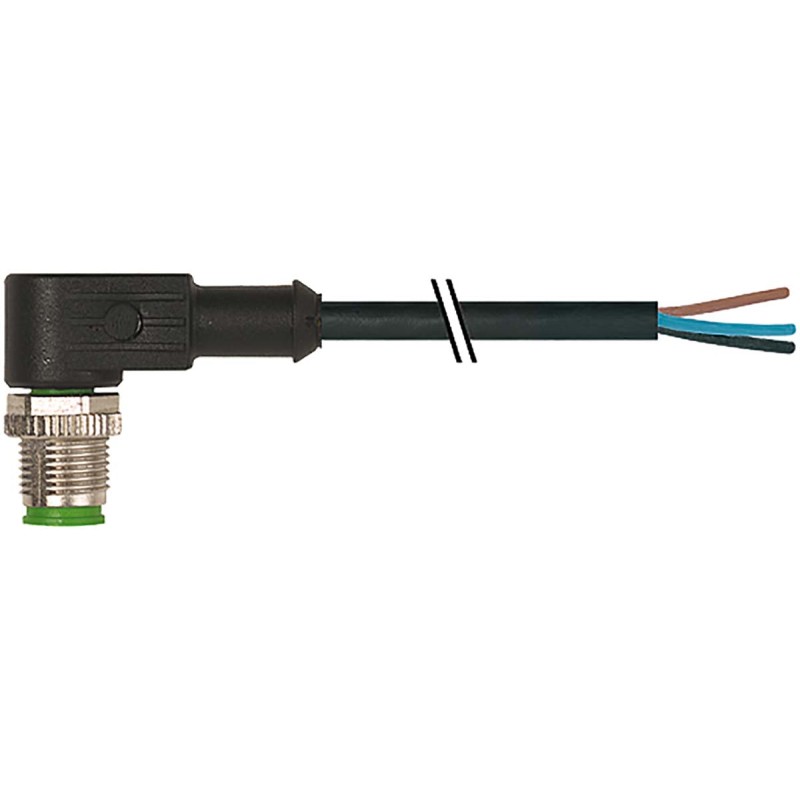 1 pcs - Murrelektronik Limited Right Angle Male 4 way M12 to Unterminated Sensor Actuator Cable, 1.5m