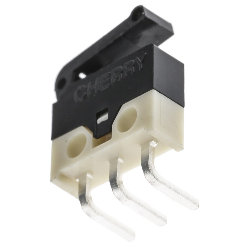 1 pcs - ZF Lever Subminiature Micro Switch, Left Angle PCB Terminal, 500 mA @ 30 V dc, SPDT