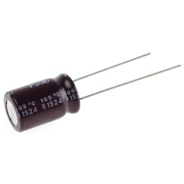 5 pcs - Nichicon 47μF Aluminium Electrolytic Capacitor 100V dc, Radial, Through Hole - UPS2A470MPD