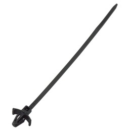 1 Bag of 100 - RS PRO Cable Tie, 112mm x 2.5 mm, Black Nylon