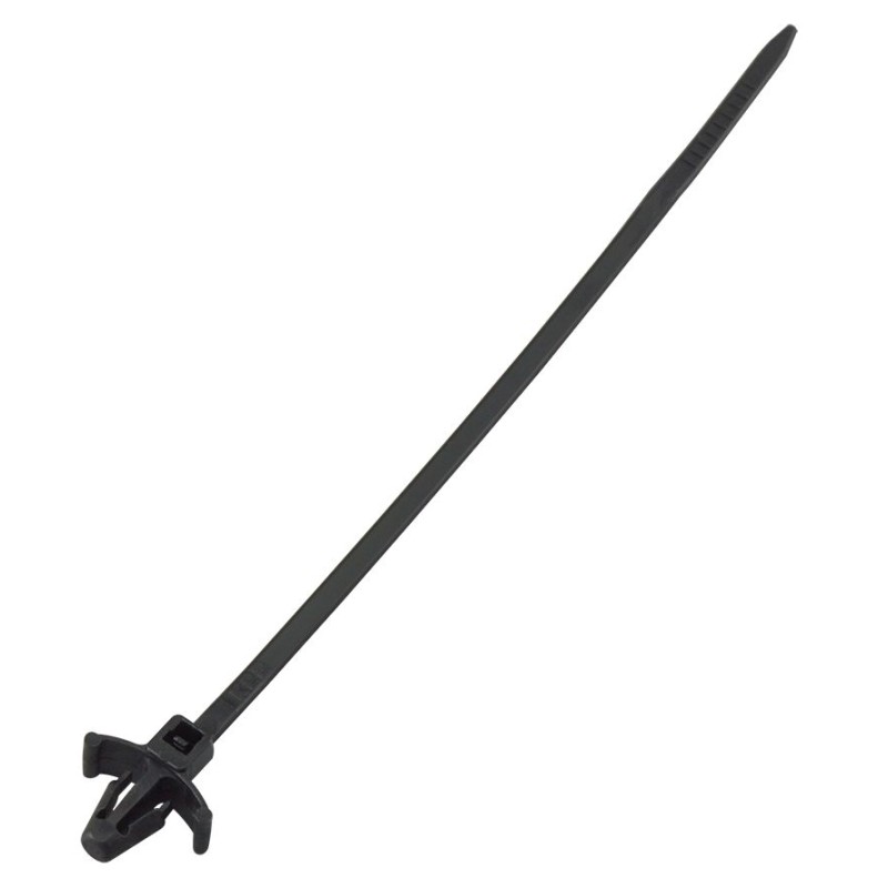1 Bag of 100 - RS PRO Cable Tie, 112mm x 2.5 mm, Black Nylon