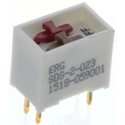 1 pcs - ERG 2 Way Through Hole DIP Switch DPST