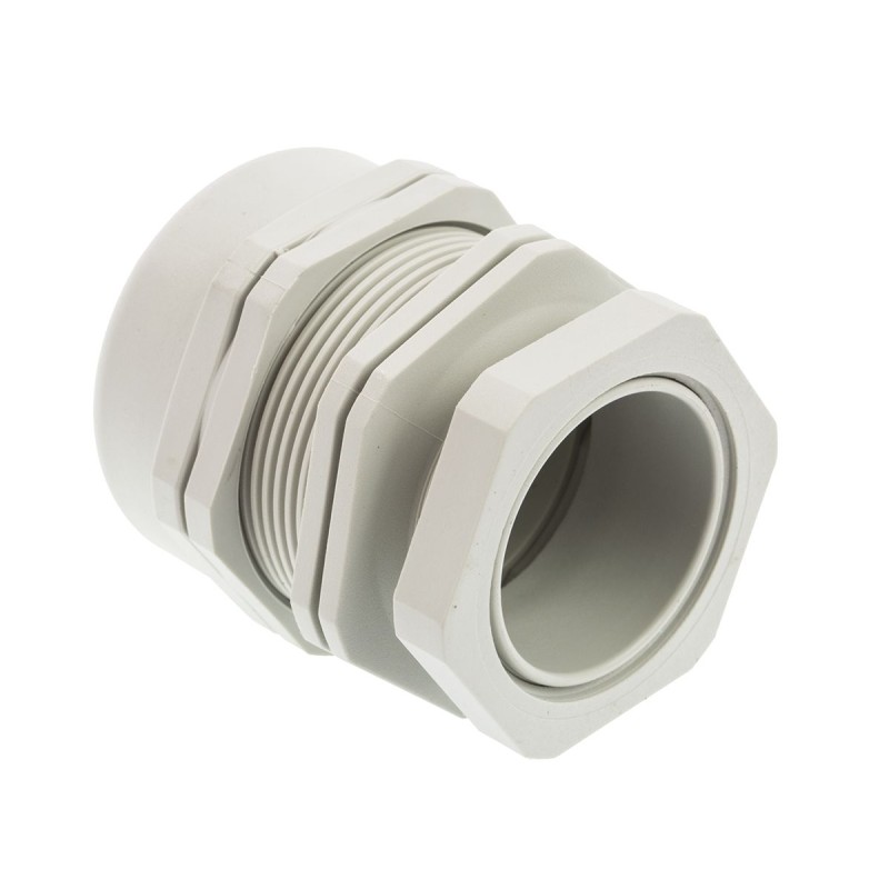1 Box of 1 - SIB WADI-TEC Series Grey PA 6 Cable Gland, M40 Thread, 24mm Min, 34mm Max, IP68