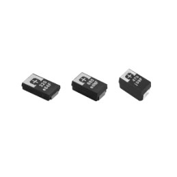 5 pcs - Panasonic 1mF Surface Mount Polymer Capacitor, 2.5V dc