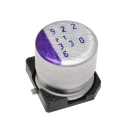 5 pcs - Panasonic 680μF Conductive Polymer Aluminium Solid Capacitor 2.5V dc, Surface Mount - 2R5SVPT680MX