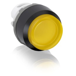 1 pcs - ABB MP3 Series Yellow Momentary Push Button Head, 22.5mm Cutout