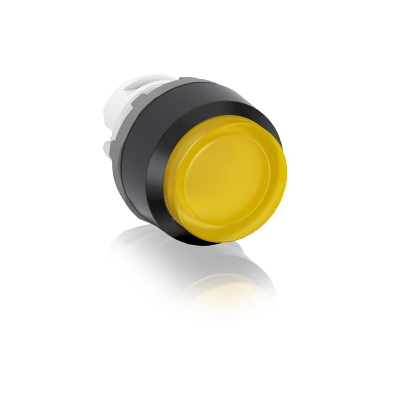 1 pcs - ABB MP3 Series Yellow Momentary Push Button Head, 22.5mm Cutout