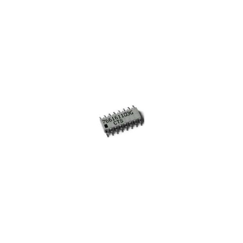 10 pcs : 766141221GP - Resistor Networks & Arrays 220ohms 14Pin 2% Bussed