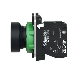 1 pcs - Schneider Electric Harmony XB5 Series Push Button, Slow Brake, Panel Mount, 22mm Cutout, SPST, IP66, IP67, IP69(IP69K)