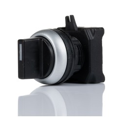 1 pcs - RS PRO 3 Position Selector Switch Head, 22mm Cutout, Black Handle