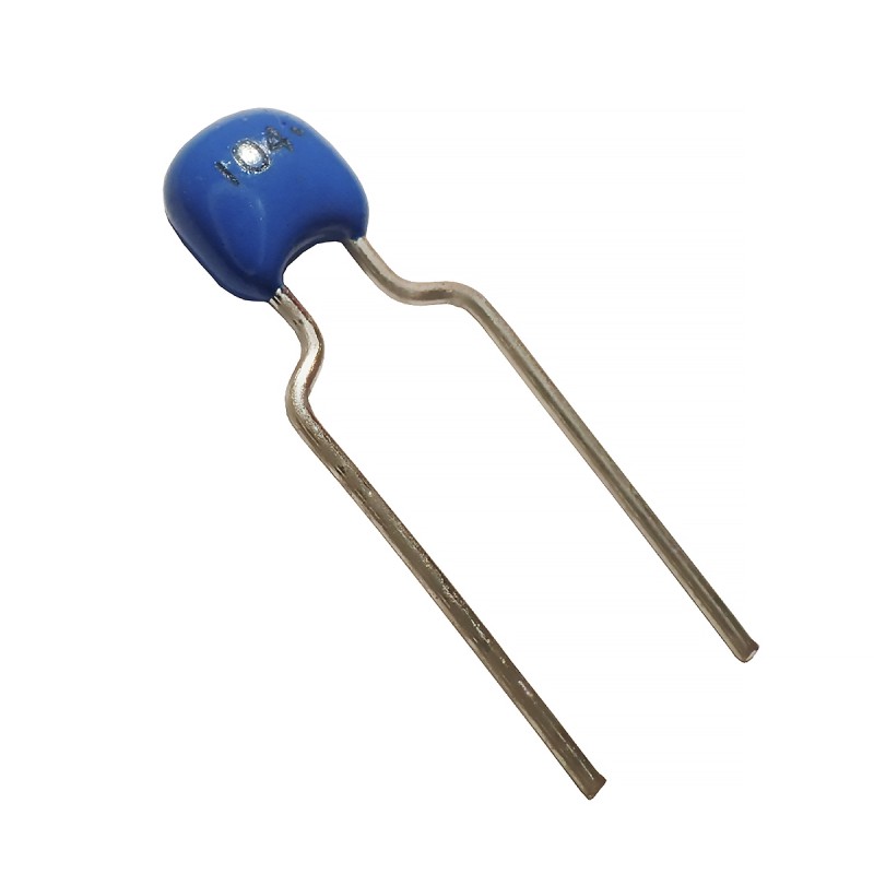 50 pcs - RS PRO Single Layer Ceramic Capacitor (SLCC) 1μF 50V dc ±10% X7R Dielectric, Through Hole +125°C Max Op. Temp.
