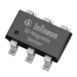 3000 pcs - Infineon 3-Axis Surface Mount Hall Effect Sensor, TSOP6, I2C, 6-Pin