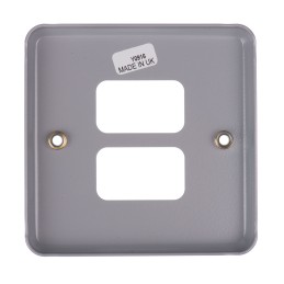 1 pcs - MK Electric Grey 2 Gang Light Switch Cover