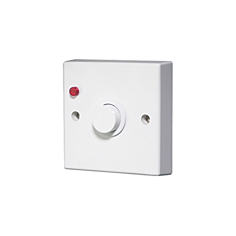 1 pcs - CP Electronics White Timer Light Switch, 2 Way, 1 Gang