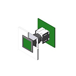 1 pcs - EAO Illuminated Push Button Switch for Use with Series 71 Switches