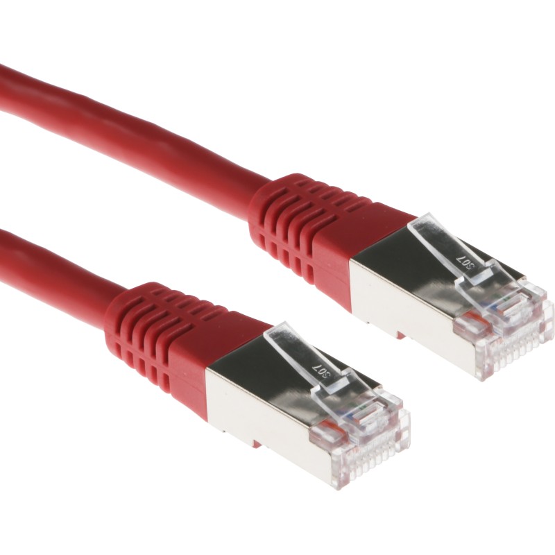 1 pcs - RS PRO Cat5 Male RJ45 to Male RJ45 Ethernet Cable, F/UTP, Red PVC Sheath, 5m