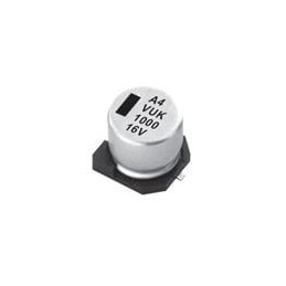 10 pcs : VUK471M1ETR-1616 - Aluminium Electrolytic Capacitors - SMD 470uF 20% 25V High Temp Range