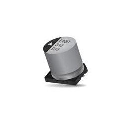10 pcs : AEF08103R3M400R - Aluminium Electrolytic Capacitors - SMD 400V 3.3uF 2000Hours ESR32Ohms 20%