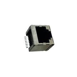 10 pcs : RJE231881317T - Modular Connectors / Ethernet Connectors 8P8C, Vertical, SMT, Shield with No EMI Tabs