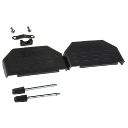 100 pcs - Amphenol ICC Nylon D Sub Backshell, 37 Way