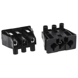 100 pcs - Wieland ST18 Series Connector, 3-Pole, Female, Panel Mount, 16A, IP20