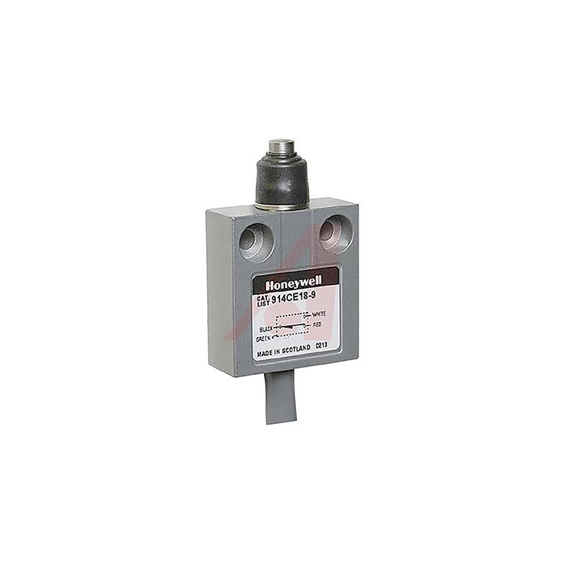 1 pcs - Honeywell 914CE Series Plunger Limit Switch, NO/NC, IP66, IP67, IP68, SPDT, Die Cast Zinc Housing, 250V ac Max, 5A Max