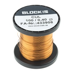 1 pcs - Block Single Core 0.4mm diameter Copper Wire, 69m Long