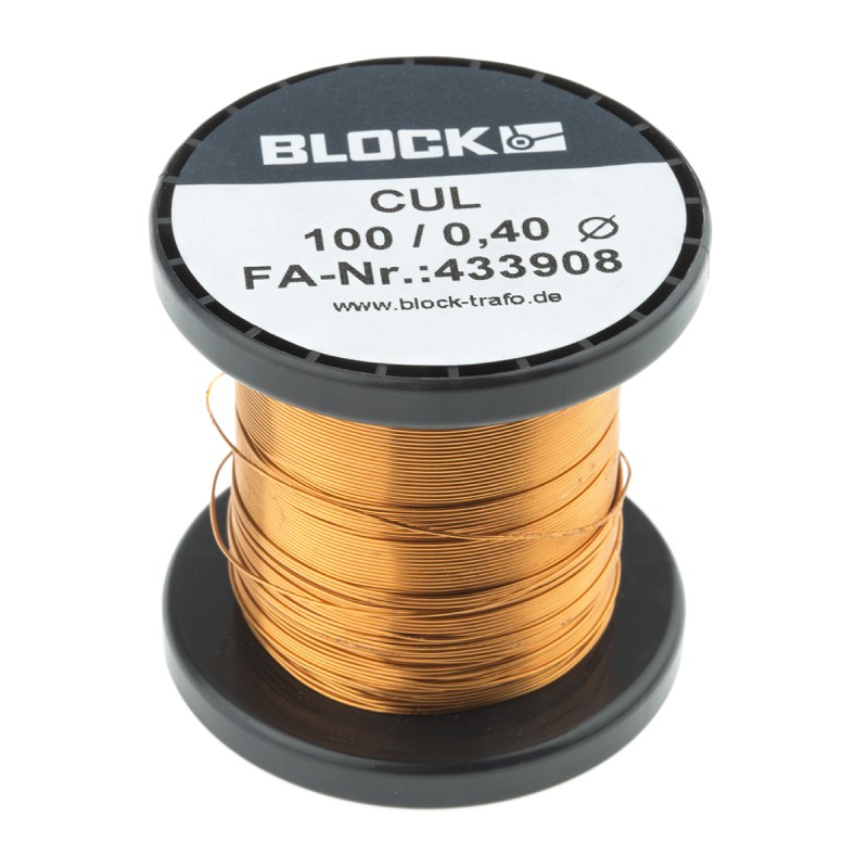 1 pcs - Block Single Core 0.4mm diameter Copper Wire, 69m Long