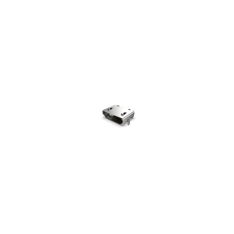 10 pcs : USB3076-30-A - USB Connectors Micro B Skt, Bottom-SMT, R/A, 30u, No Peg, W/shell stake, No MEF,T&R