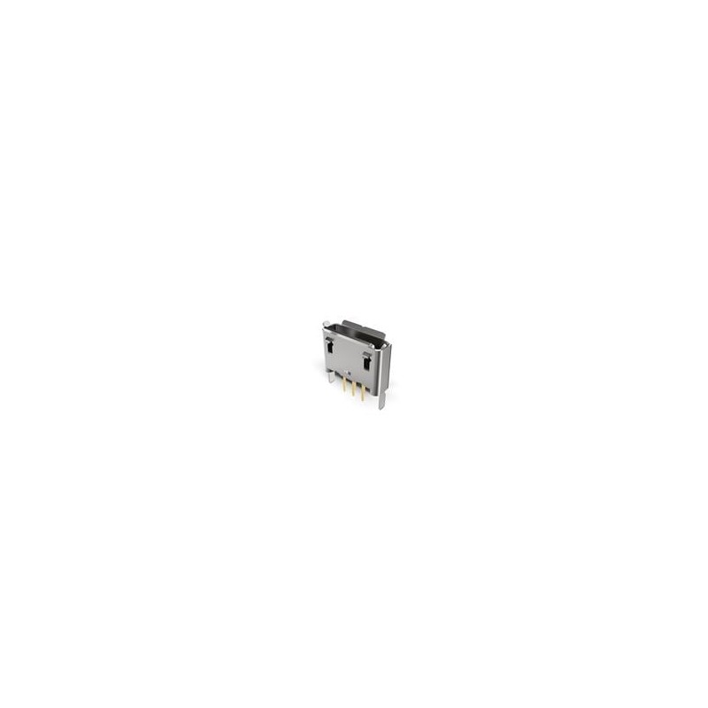 10 pcs : USB3106-30-0230-A - USB Connectors Micro A/B Skt, Vertical, TH, 30u', W/2.3mm shell stake, T&R