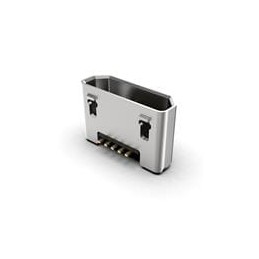 10 pcs : USB3190-GF-C - USB Connectors Micro B Skt Vert Mid Mount H3.95 SMT GF 0.8mm stake T+R+C