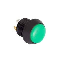 1 pcs - EOZ Illuminated Push Button Switch, Momentary, Panel Mount, 12mm Cutout, SPST, Green LED, 5V, IP67